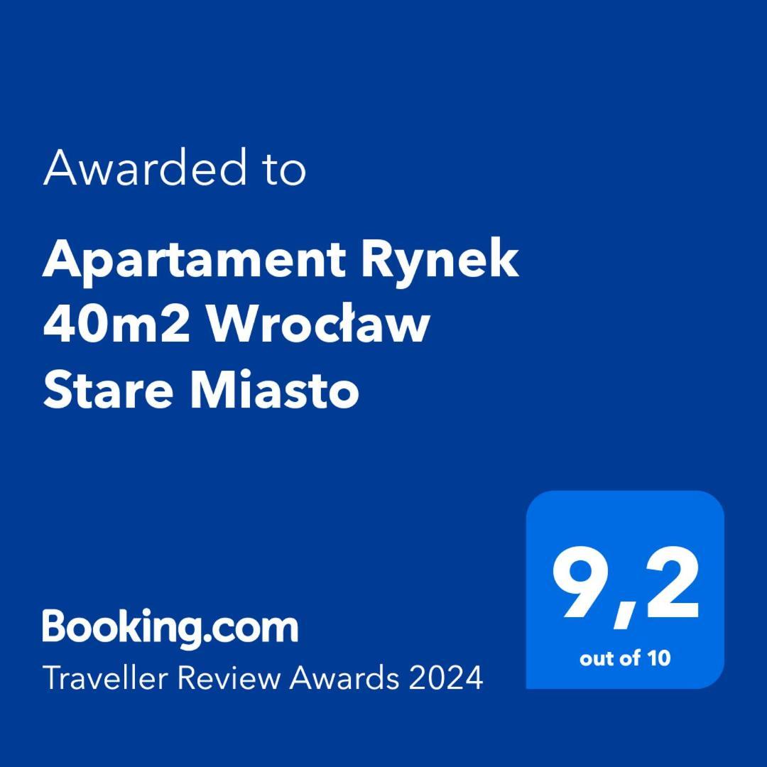 Apartament Rynek 40M2 Wroclaw Stare Miasto Esterno foto